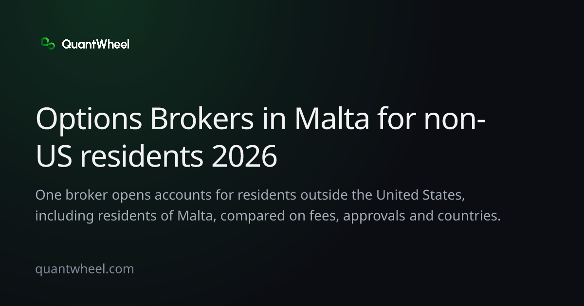 The share card of Options brokers in Malta for non-US residents