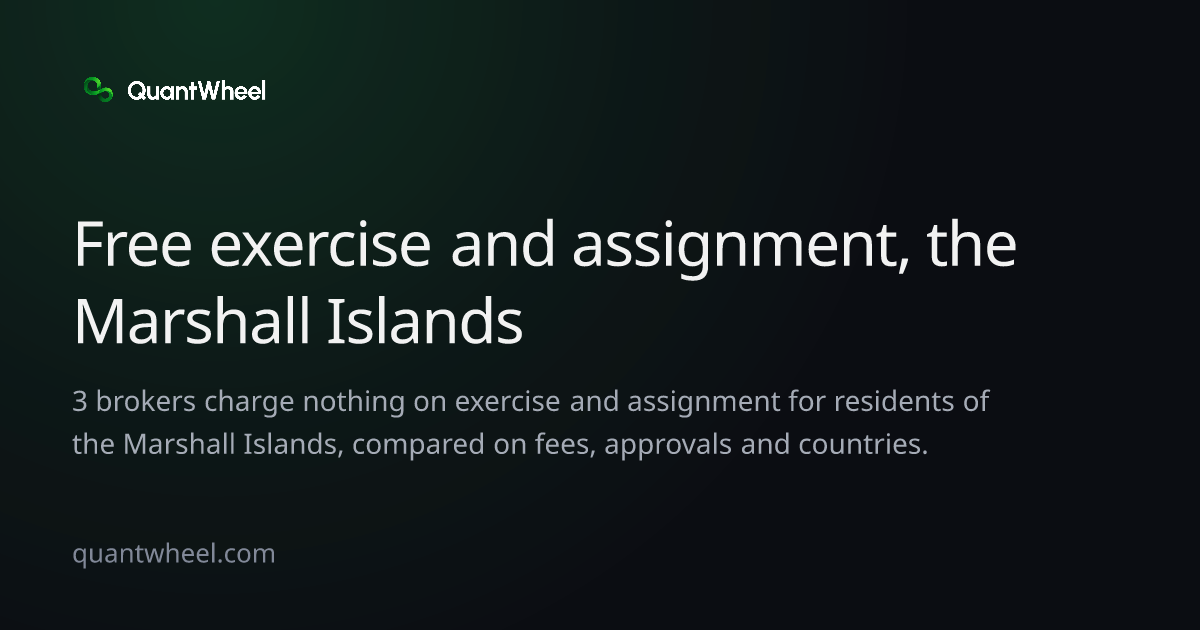 The share card of Options brokers in the Marshall Islands with no assignment fee
