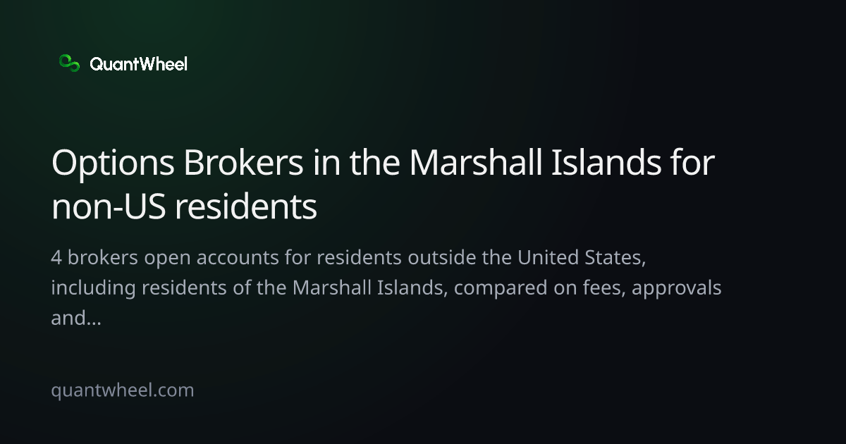 The share card of Options brokers in the Marshall Islands for non-US residents