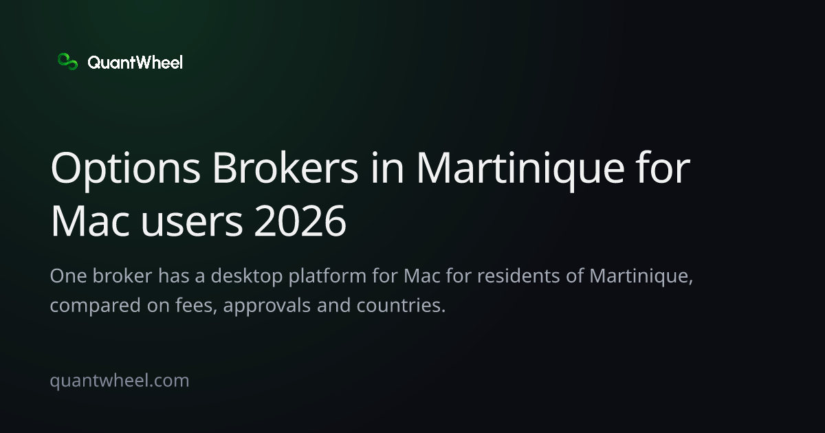The share card of Options brokers in Martinique for Mac users