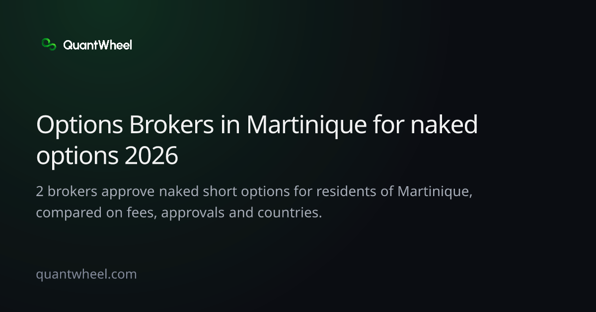 The share card of Options brokers in Martinique for naked options