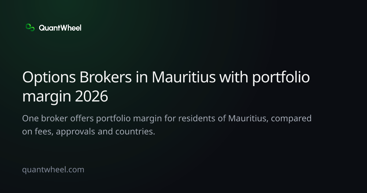 The share card of Options brokers in Mauritius with portfolio margin