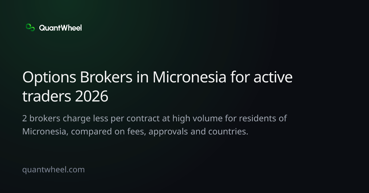 The share card of Options brokers in Micronesia for active traders