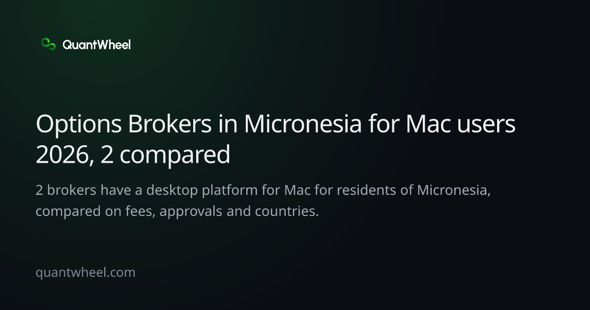The share card of Options brokers in Micronesia for Mac users