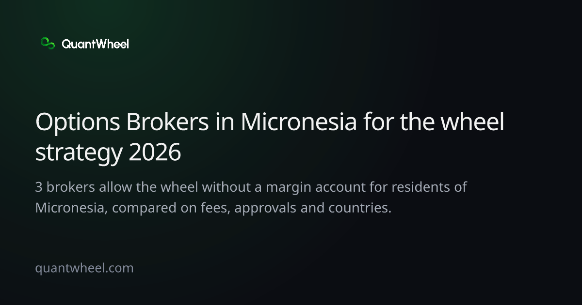 The share card of Options brokers in Micronesia for the wheel strategy