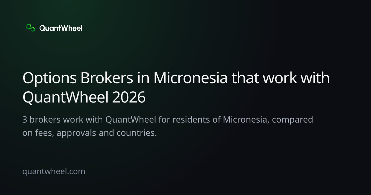 The share card of Options brokers in Micronesia that work with QuantWheel