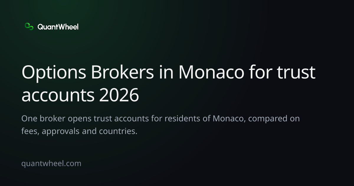 The share card of Options brokers in Monaco for trust accounts
