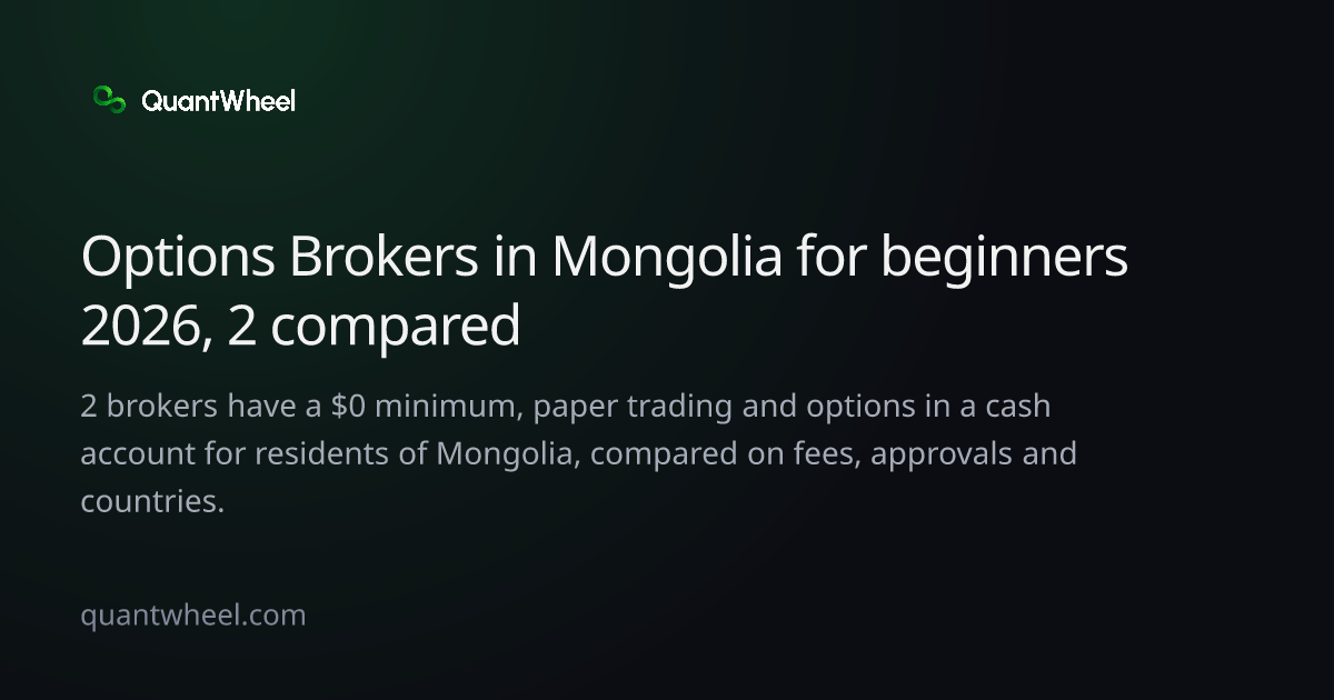 The share card of Options brokers in Mongolia for beginners