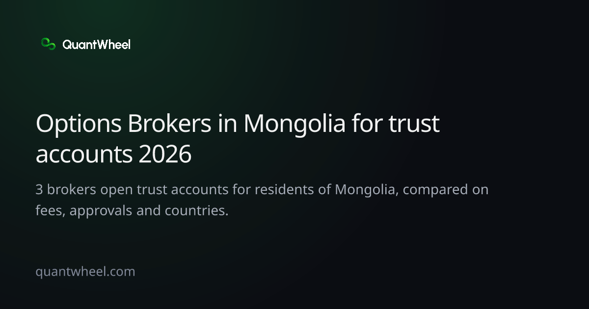 The share card of Options brokers in Mongolia for trust accounts