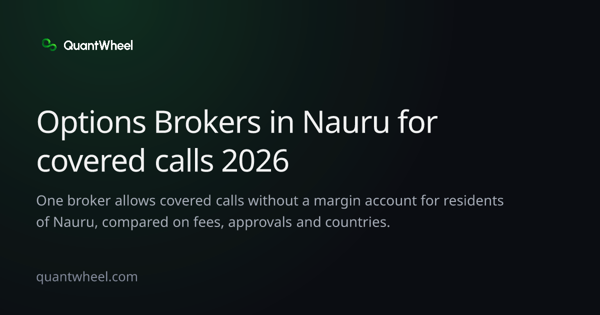 The share card of Options brokers in Nauru for covered calls
