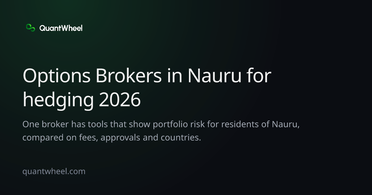 The share card of Options brokers in Nauru for hedging