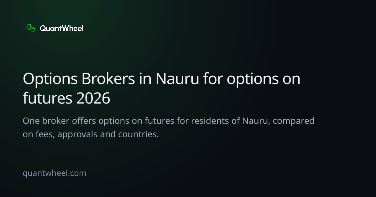 The share card of Options brokers in Nauru for options on futures