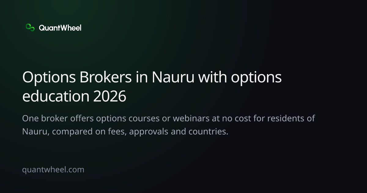 The share card of Options brokers in Nauru with options education