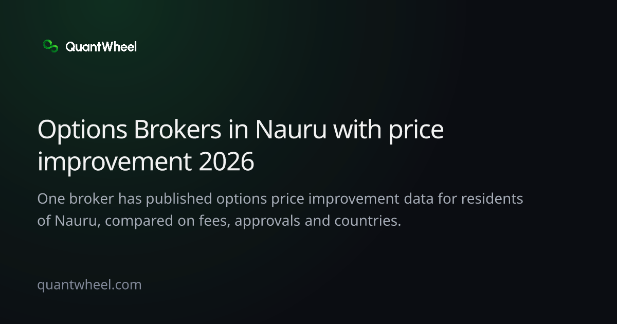 The share card of Options brokers in Nauru with price improvement