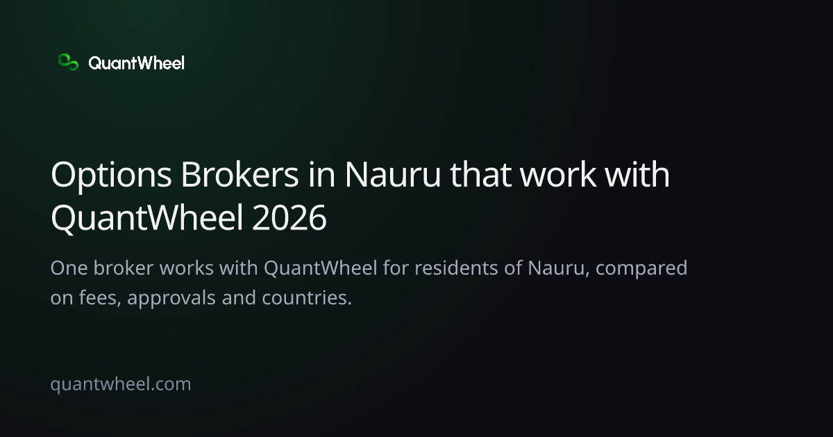 The share card of Options brokers in Nauru that work with QuantWheel