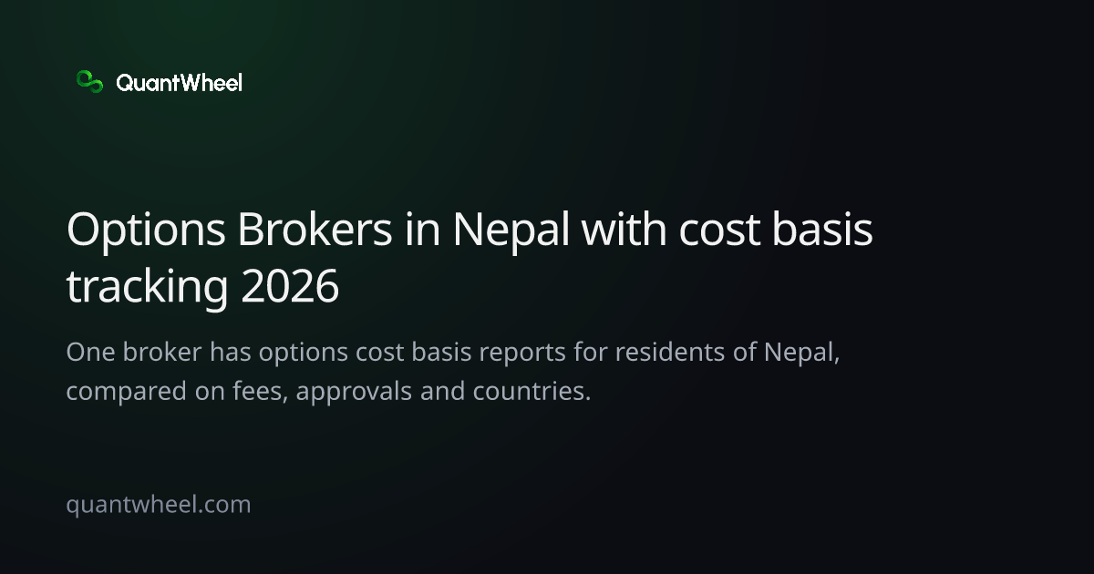The share card of Options brokers in Nepal with cost basis tracking
