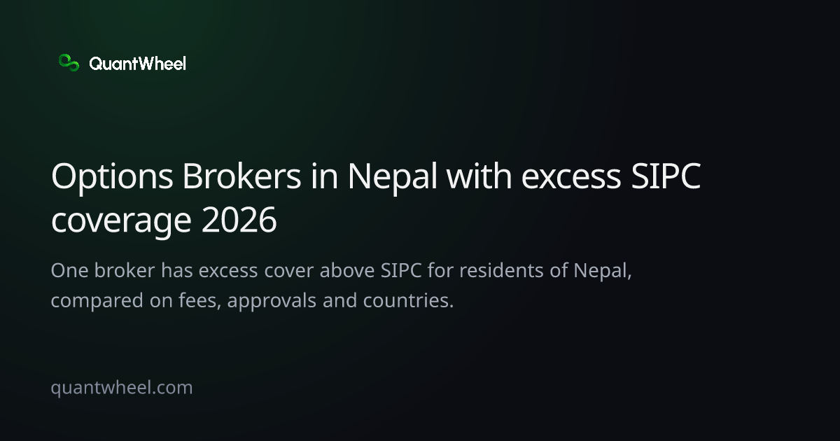 The share card of Options brokers in Nepal with excess SIPC coverage