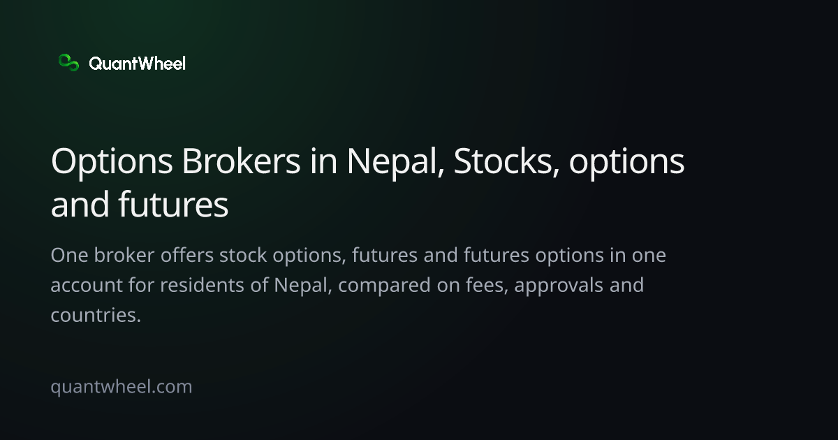The share card of Options brokers in Nepal with options and futures in one account