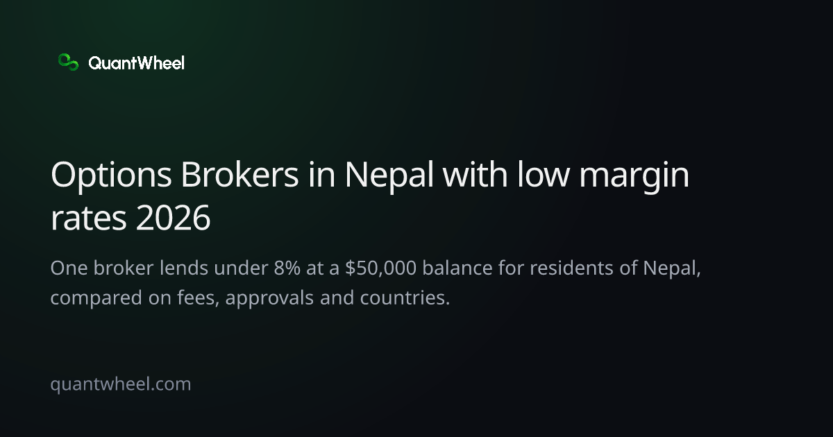 The share card of Options brokers in Nepal with low margin rates