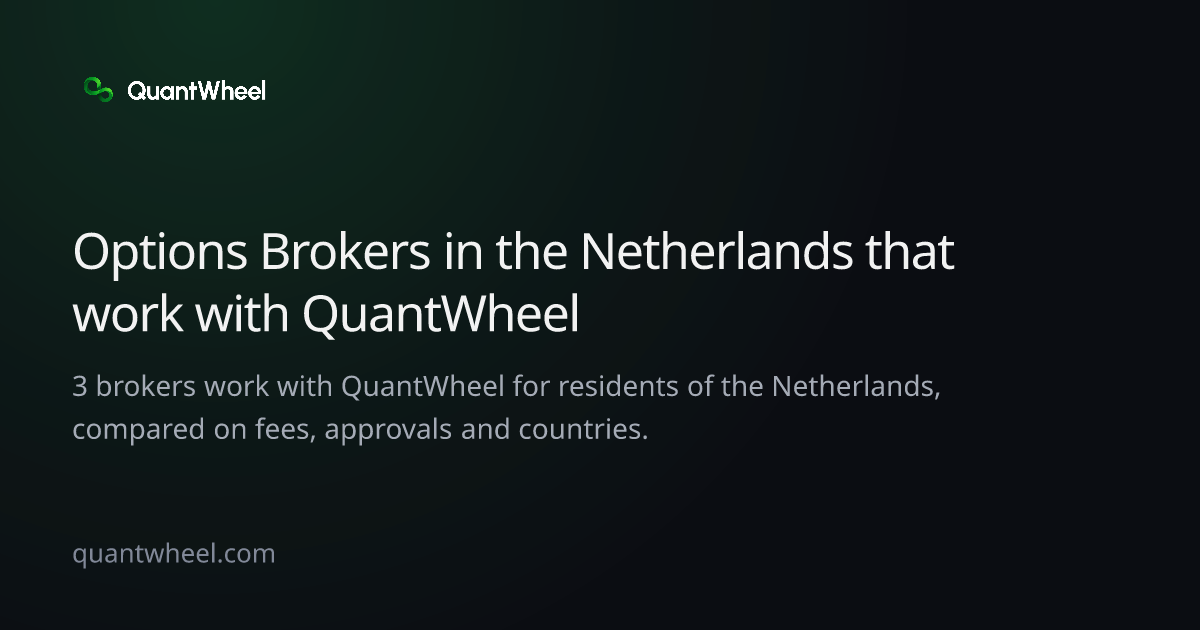 The share card of Options brokers in the Netherlands that work with QuantWheel