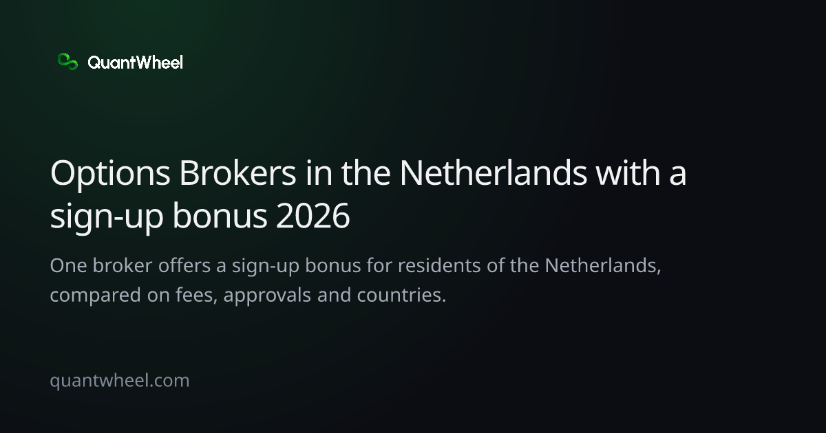 The share card of Options brokers in the Netherlands with a sign-up bonus