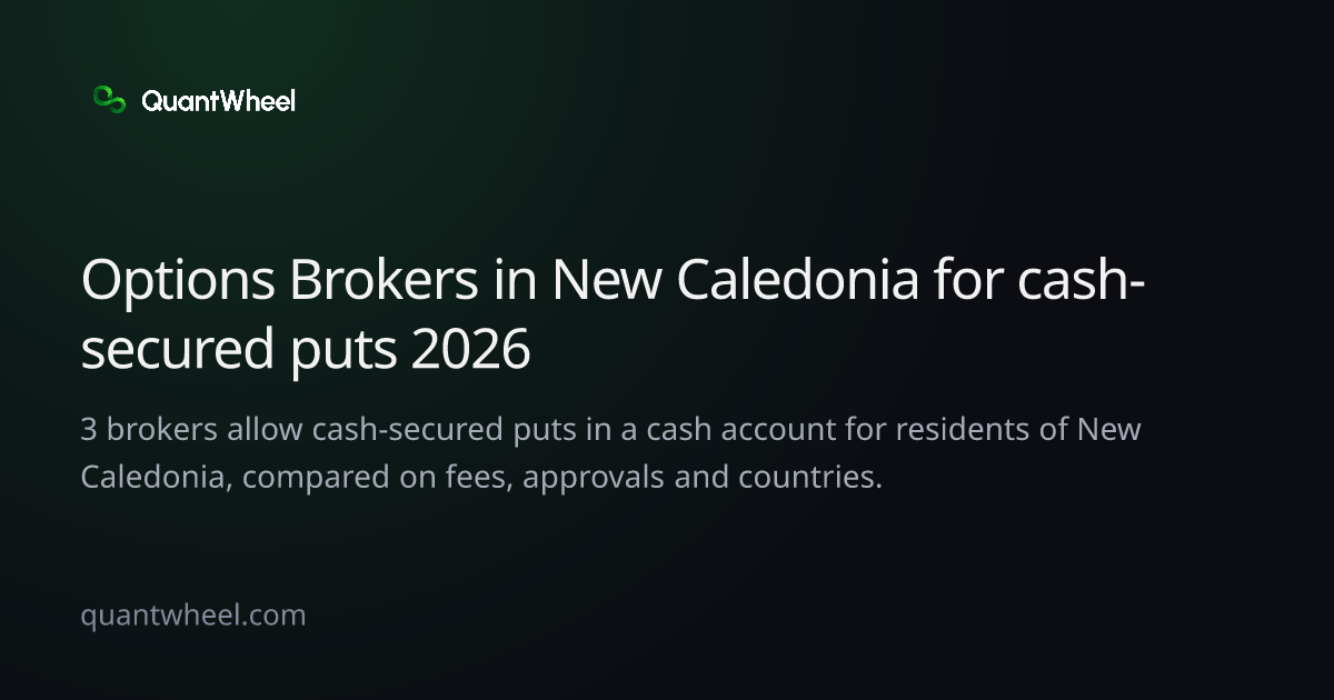 The share card of Options brokers in New Caledonia for cash-secured puts