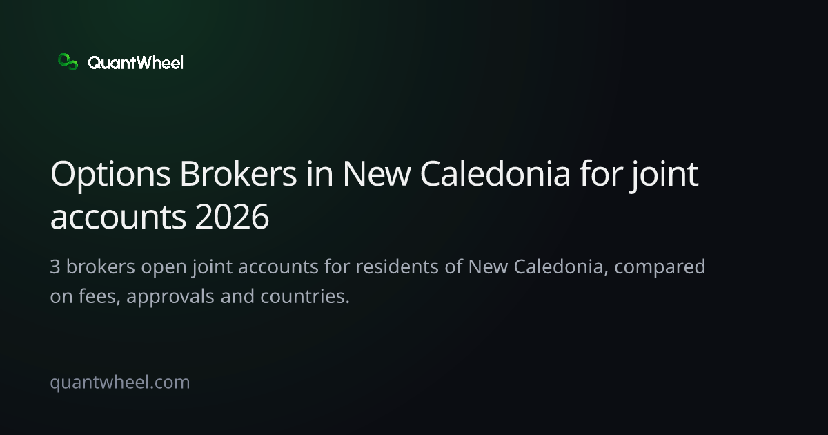 The share card of Options brokers in New Caledonia for joint accounts