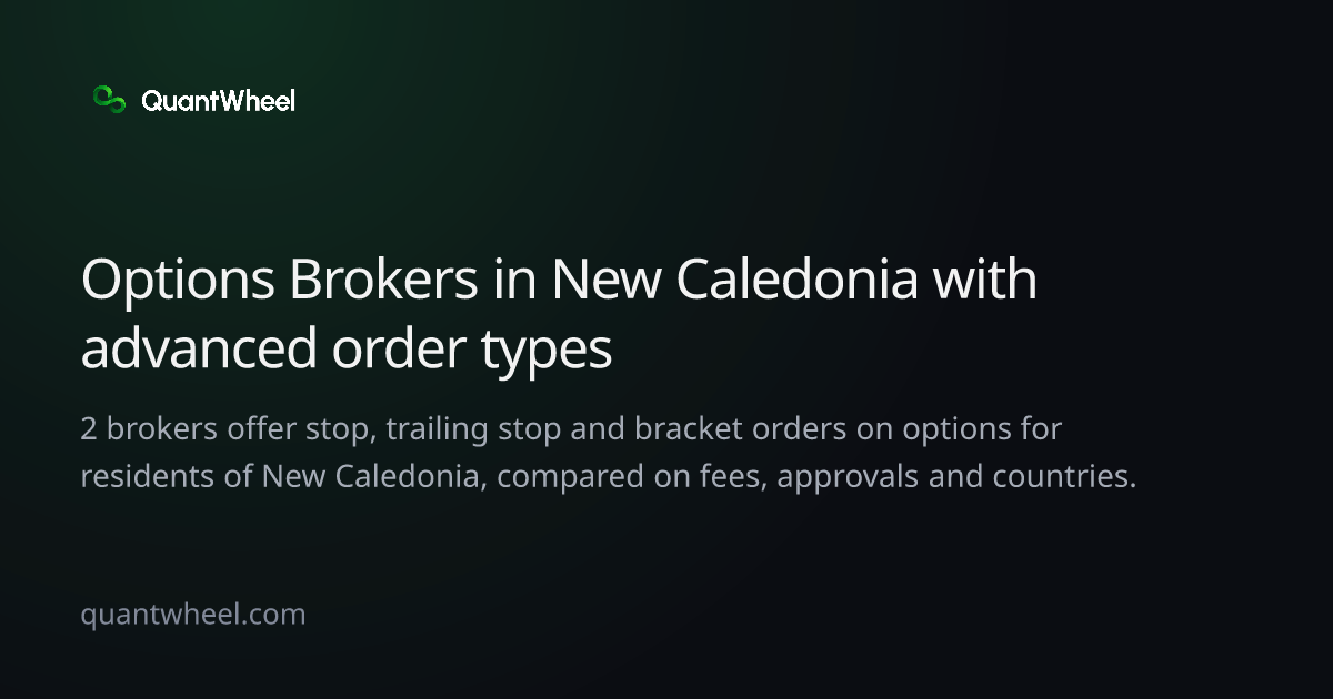 The share card of Options brokers in New Caledonia with advanced order types