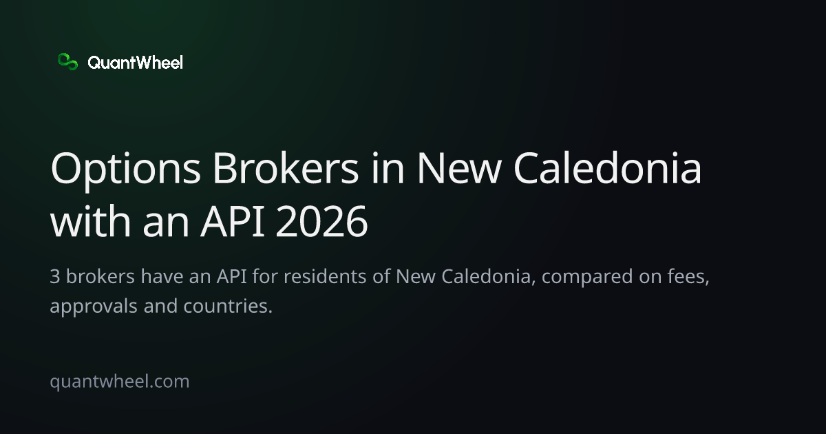 The share card of Options brokers in New Caledonia with an API