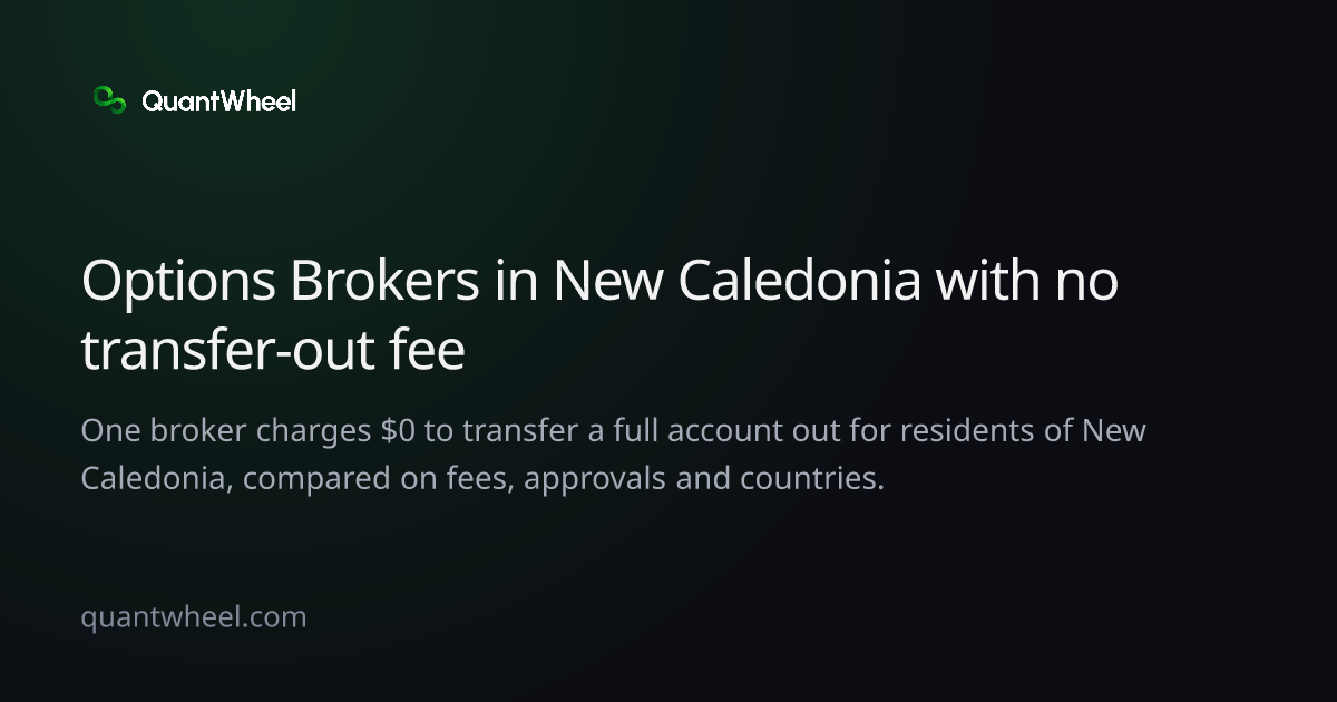 The share card of Options brokers in New Caledonia with no transfer-out fee