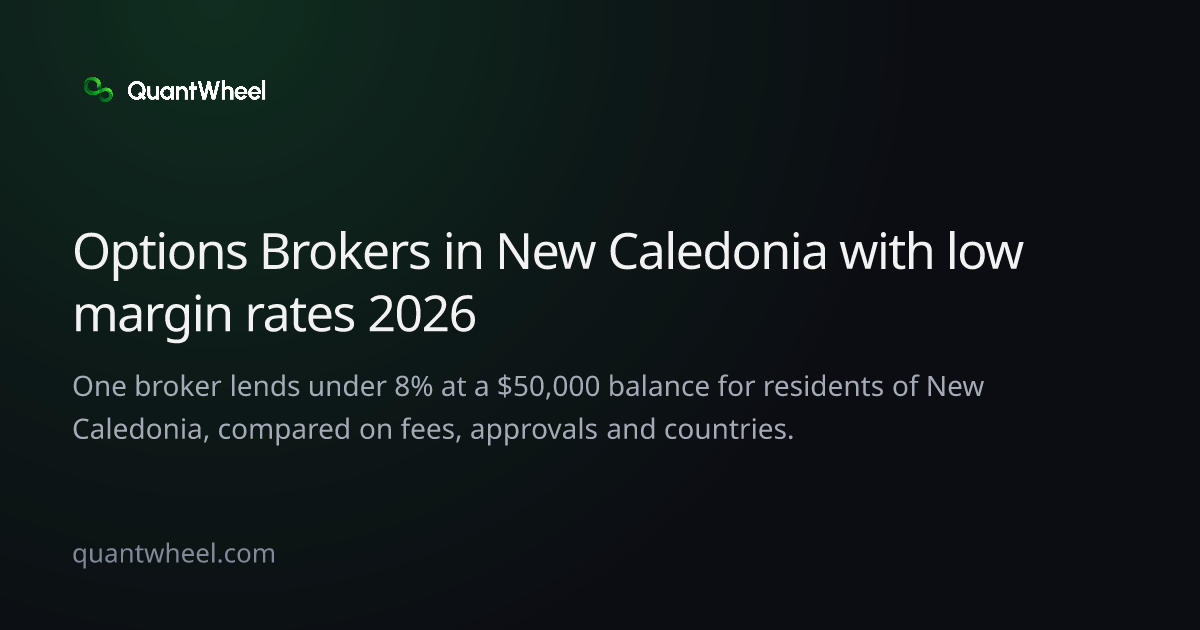 The share card of Options brokers in New Caledonia with low margin rates
