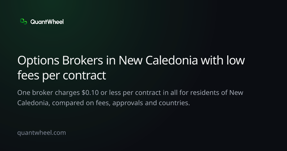 The share card of Options brokers in New Caledonia with low fees per contract