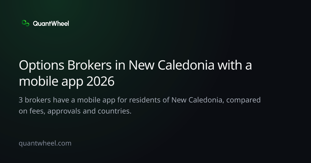 The share card of Options brokers in New Caledonia with a mobile app