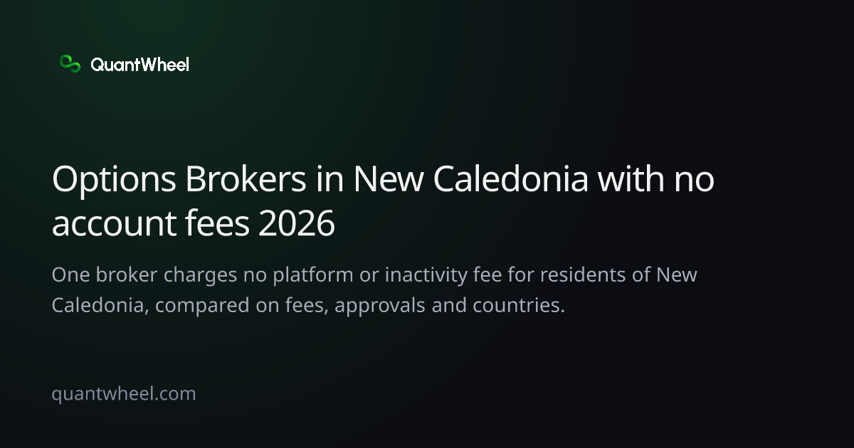 The share card of Options brokers in New Caledonia with no account fees