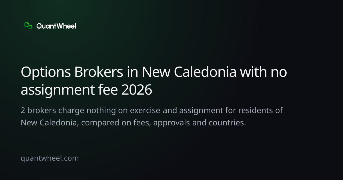 The share card of Options brokers in New Caledonia with no assignment fee