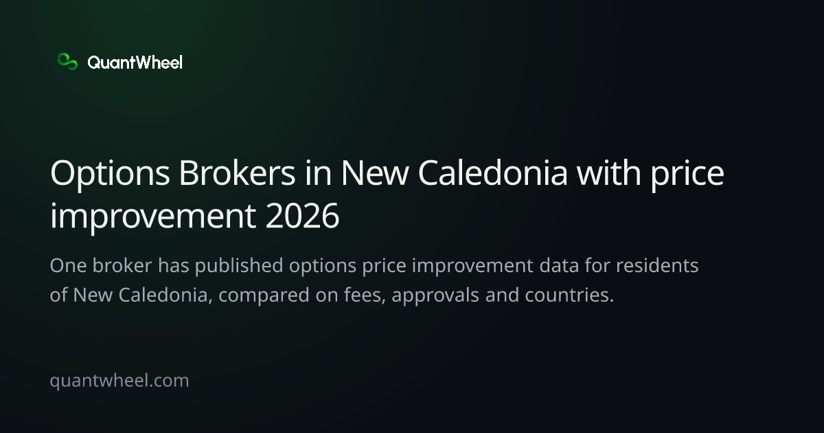 The share card of Options brokers in New Caledonia with price improvement