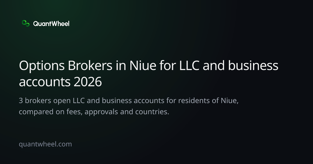 The share card of Options brokers in Niue for LLC and business accounts