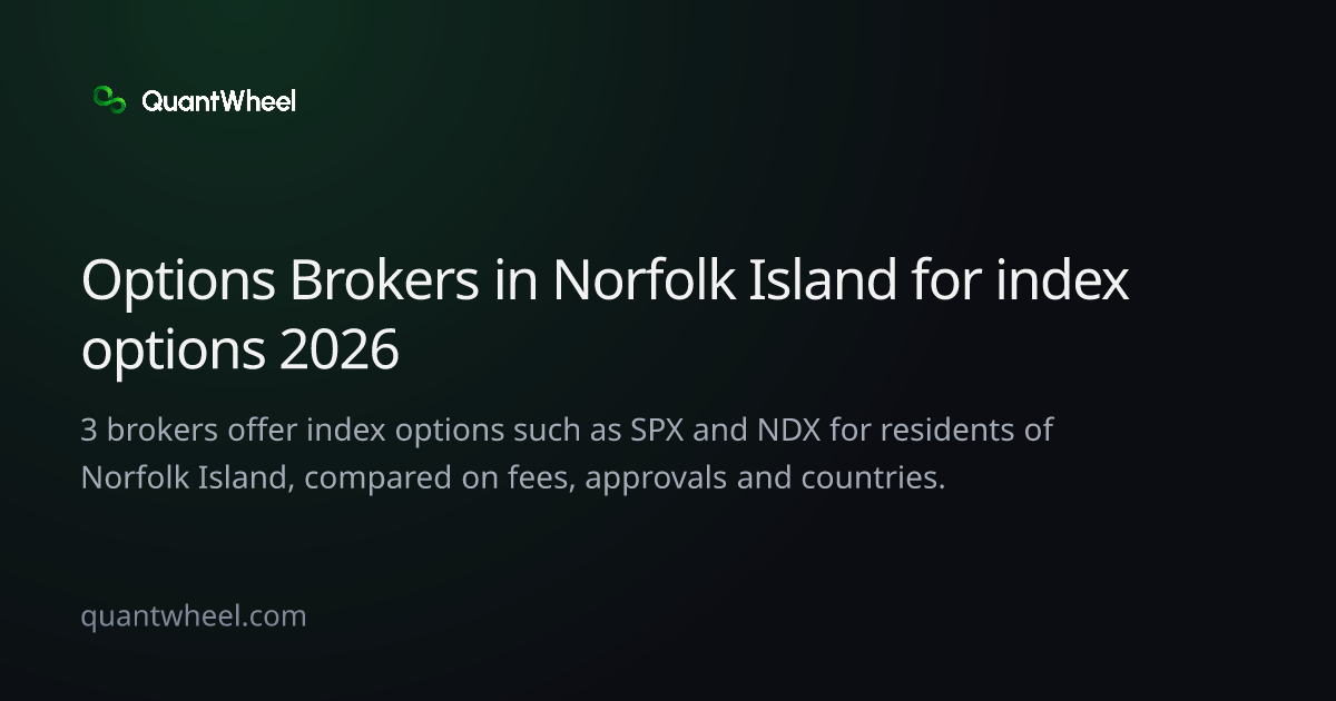 The share card of Options brokers in Norfolk Island for index options