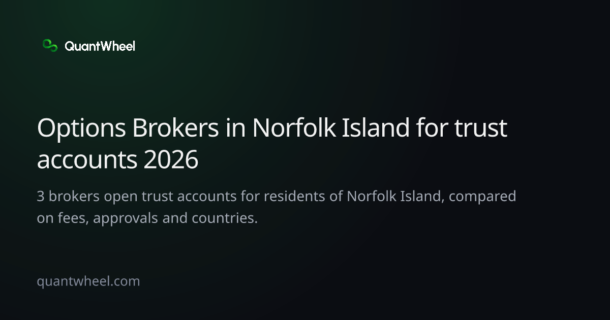 The share card of Options brokers in Norfolk Island for trust accounts