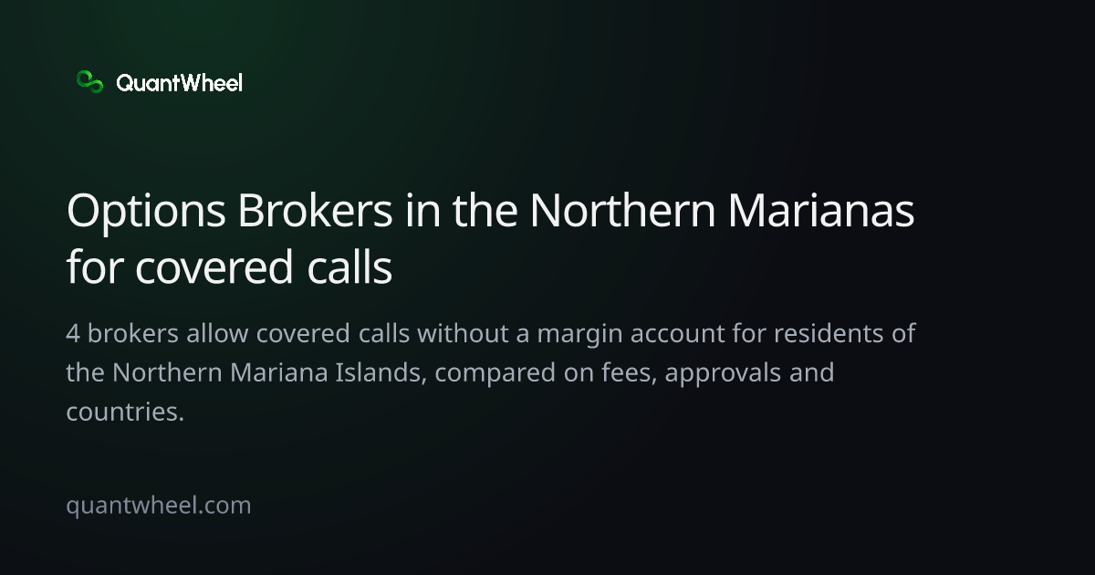 The share card of Options brokers in the Northern Mariana Islands for covered calls