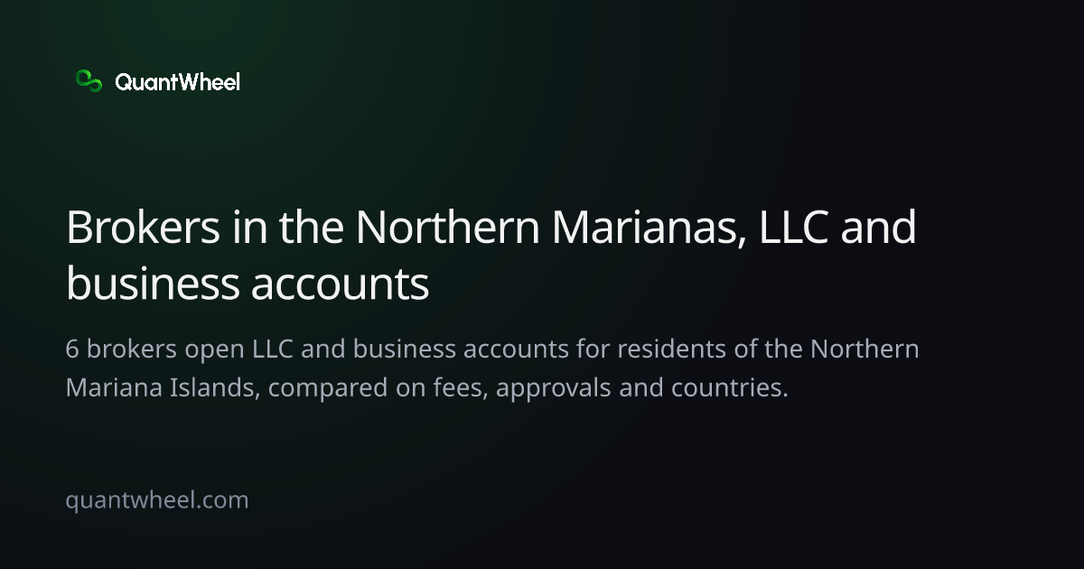 The share card of Options brokers in the Northern Mariana Islands for LLC and business accounts