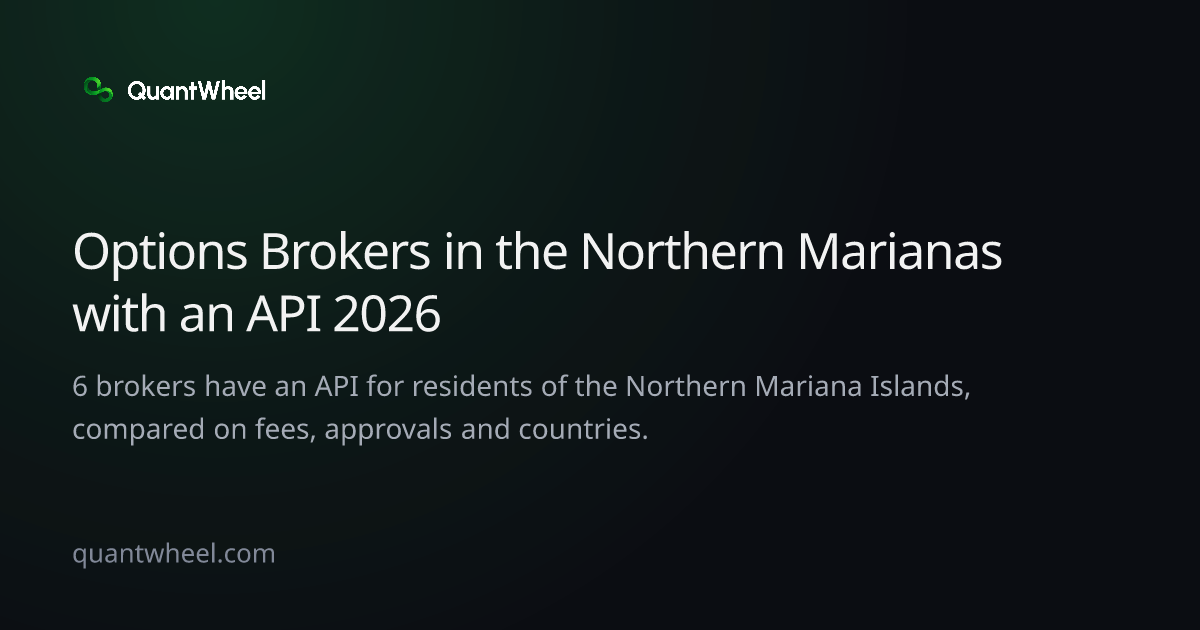 The share card of Options brokers in the Northern Mariana Islands with an API