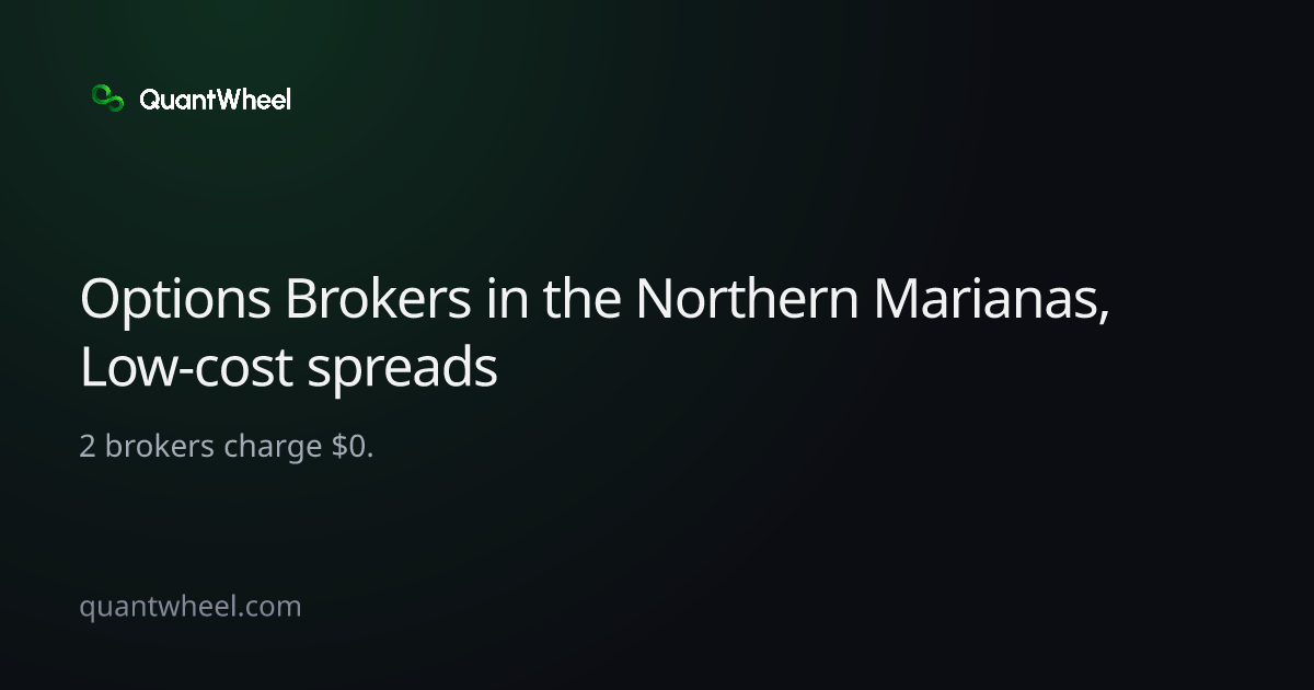 The share card of Options brokers in the Northern Mariana Islands with low-cost spreads