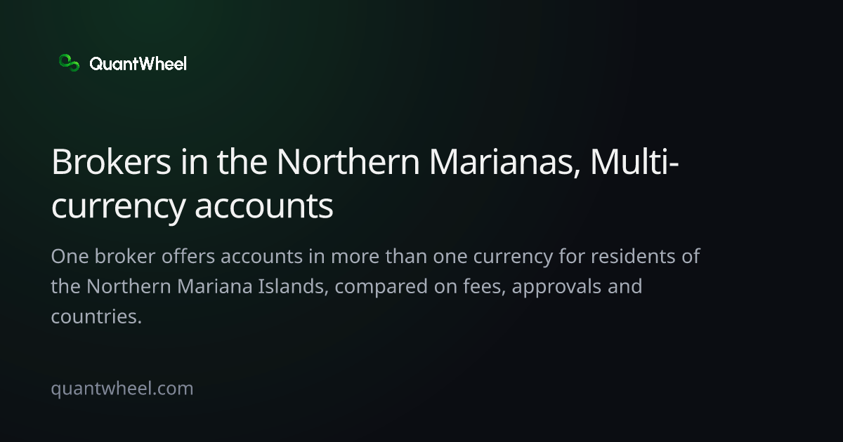 The share card of Options brokers in the Northern Mariana Islands with multi-currency accounts