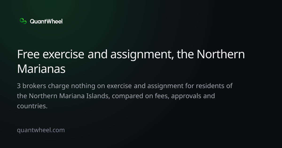 The share card of Options brokers in the Northern Mariana Islands with no assignment fee