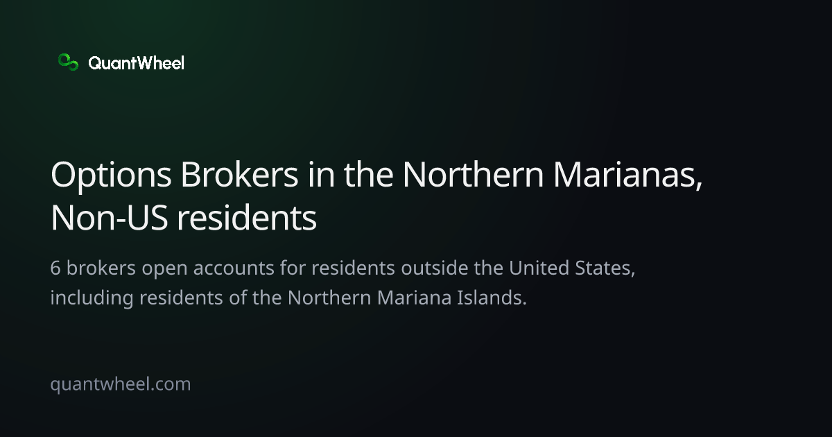 The share card of Options brokers in the Northern Mariana Islands for non-US residents