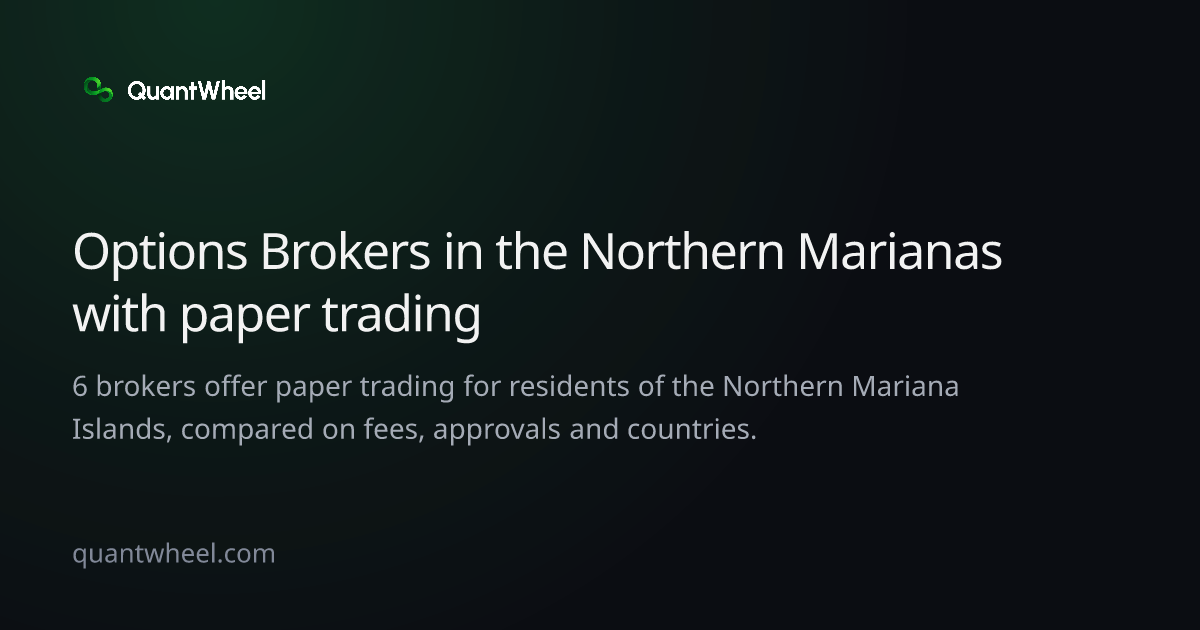 The share card of Options brokers in the Northern Mariana Islands with paper trading