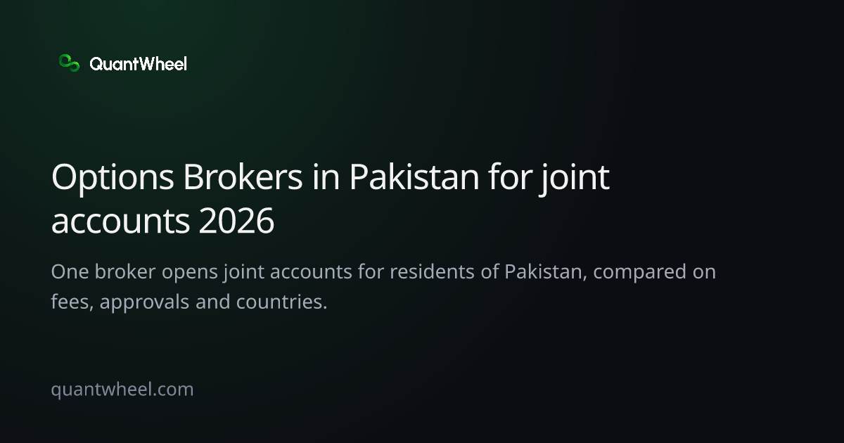The share card of Options brokers in Pakistan for joint accounts