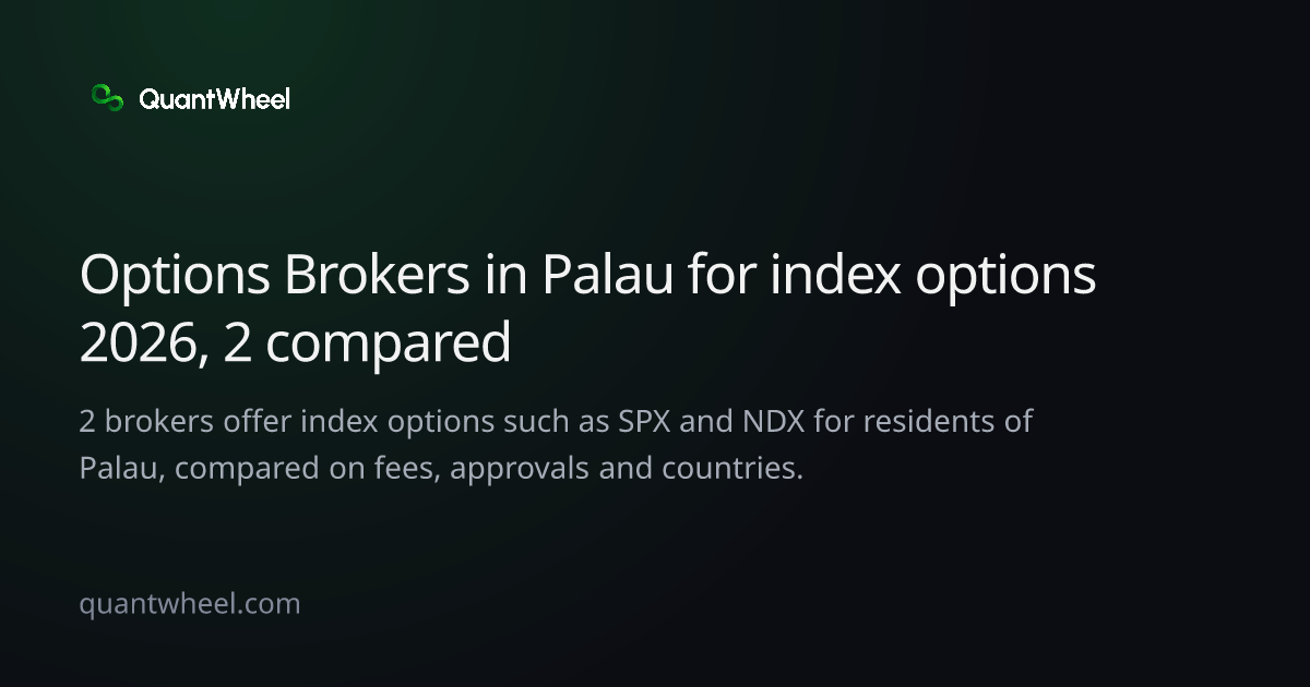 The share card of Options brokers in Palau for index options