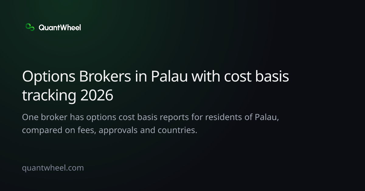 The share card of Options brokers in Palau with cost basis tracking